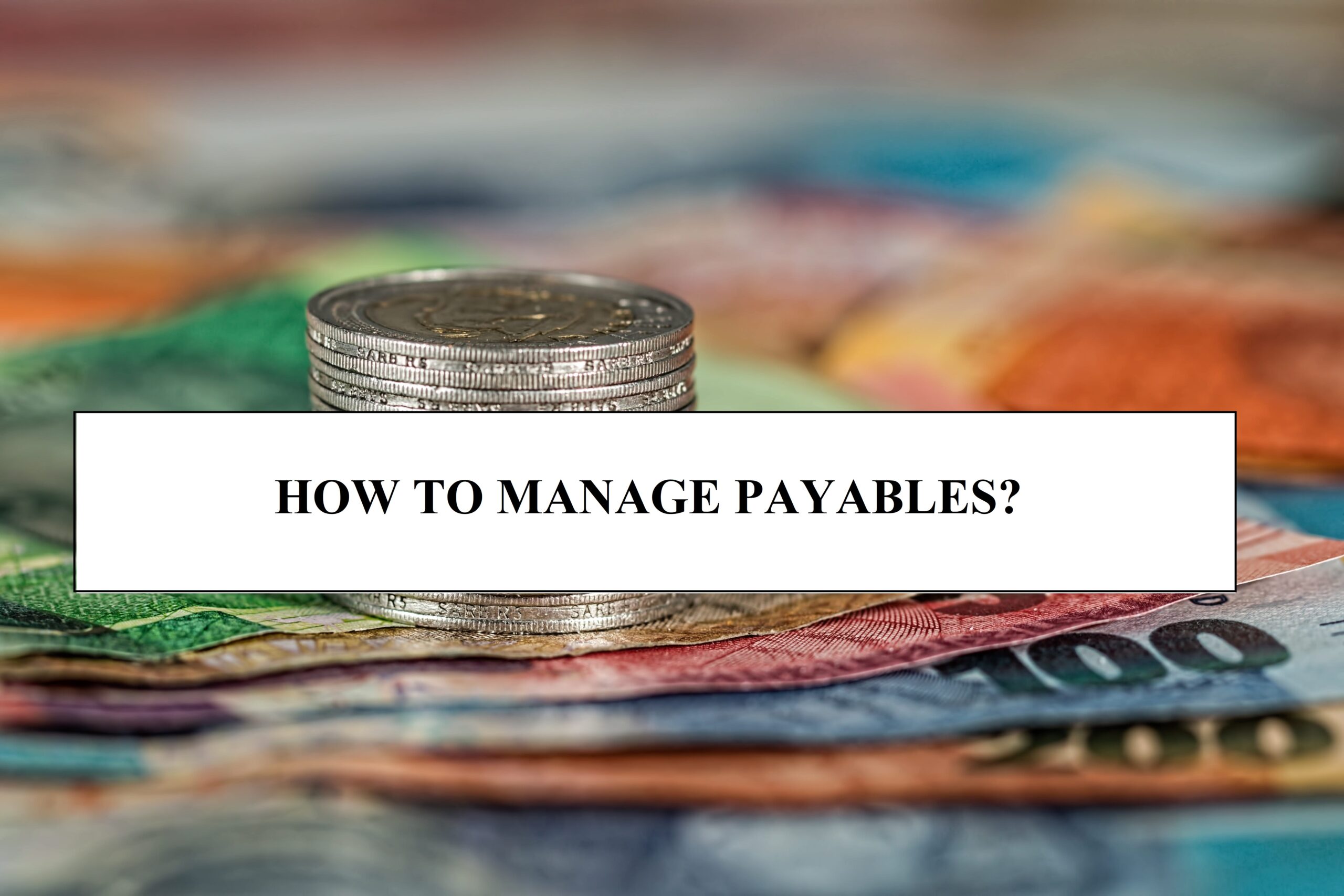 HOW TO MANAGE PAYABLES?