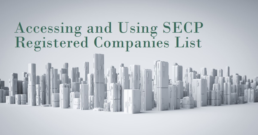 SECP registered companies list: How to access and use it