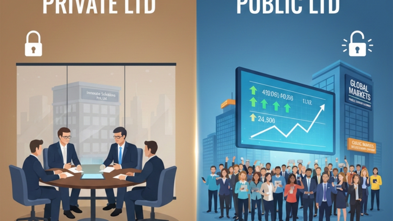 What is the difference between Pvt Ltd and Public Ltd