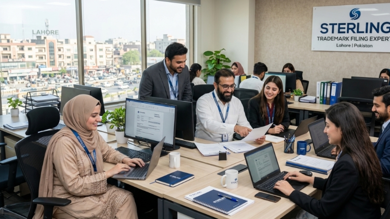 Sterling, Trademark Filing Expert team in the office in Pakistan