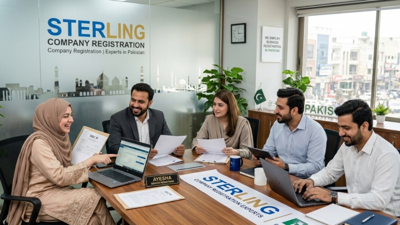 Sterling, Company Registration expert team in the office in Pakistan