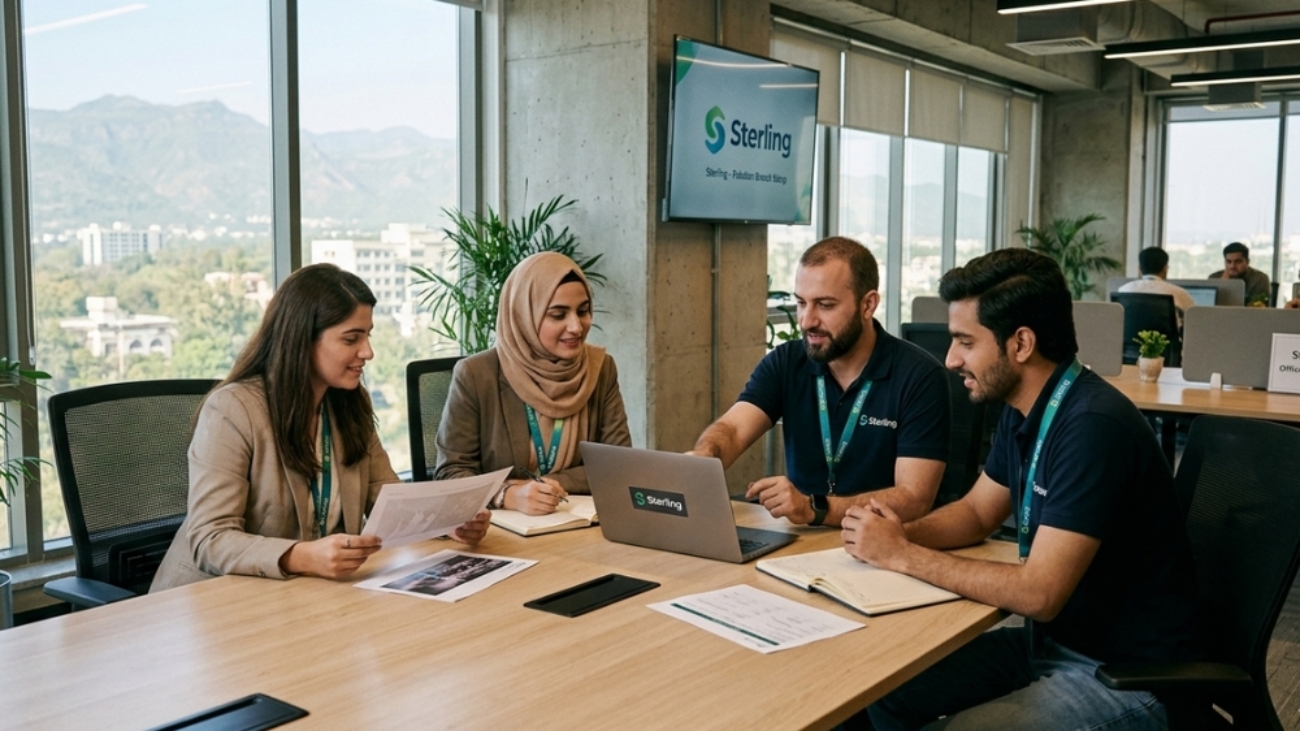 Sterling, company set up team in the office in Pakistan