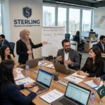 Sterling, business set up expert services team working in the office in, Pakistan